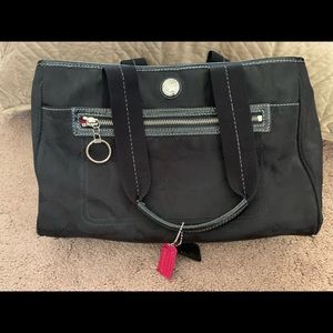 Coach Black & Hot Pink Tote